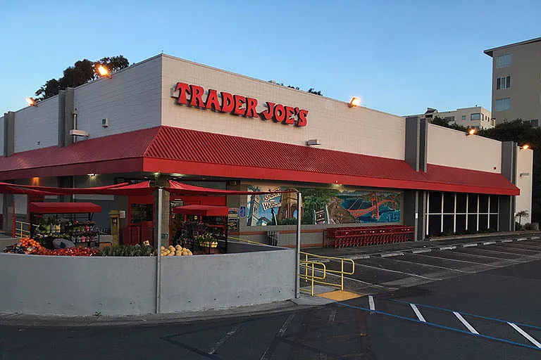 Skip the car - Trader Joe's is walkable (4 min walk) for all your groceries. Alternatively, Mollie Stones Market is a 5min drive.
