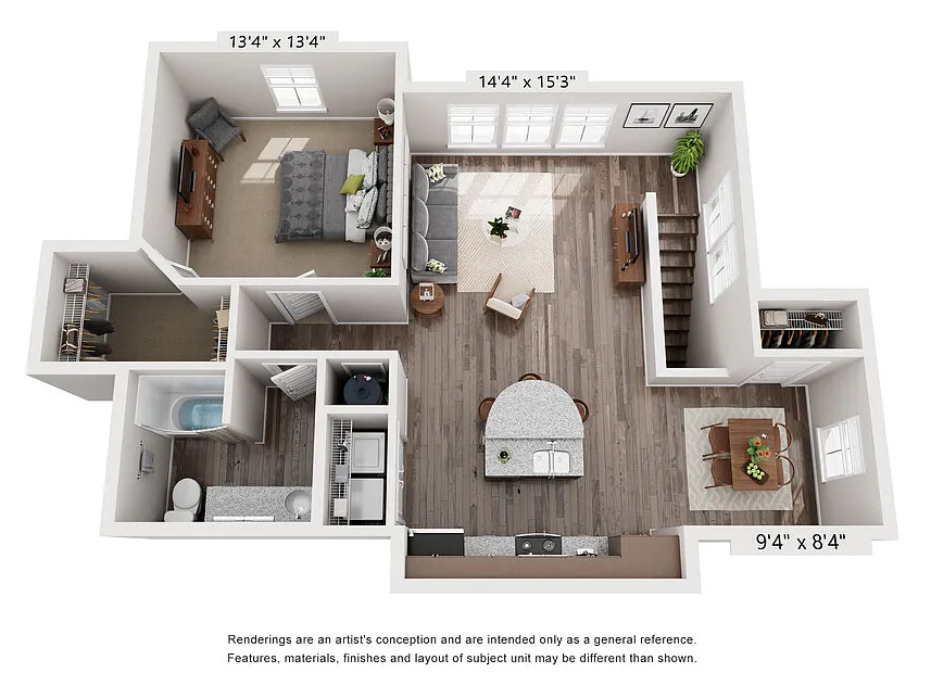 Floor plan 35W-a2-TH/Garage