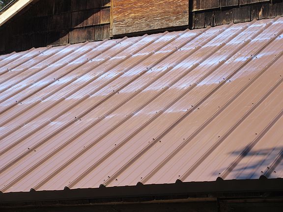 Brand new metal roof