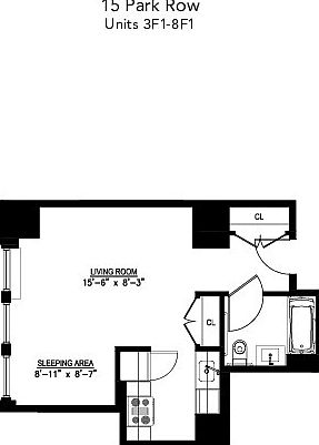2nd image of 15 Park Row APT 7F1