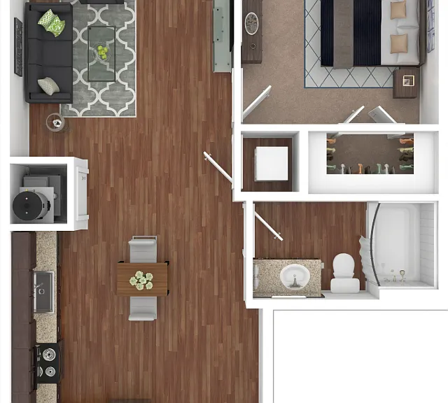 1BR-773 Sq. Ft-Floorplan