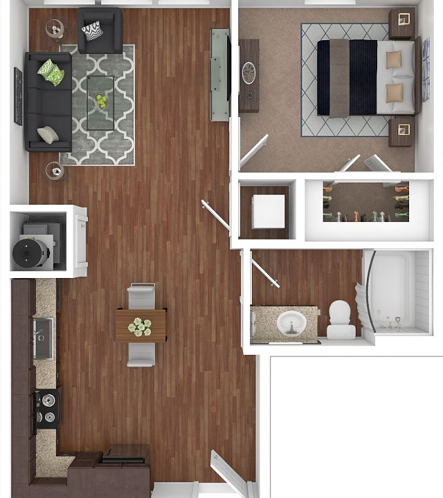 1BR-773 Sq. Ft-Floorplan