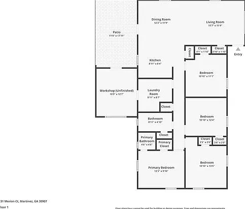 4 bed, 1.5 bath, 1340 sqft, $1,595 — Photo 2