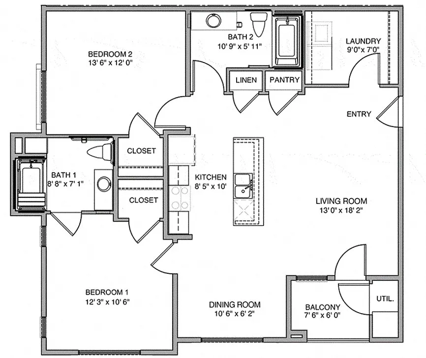 Floor plan B3