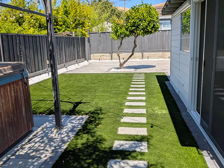 Backyard entrance