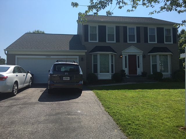 Front exterior 2 car garage 