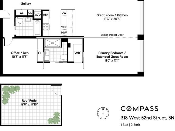 2nd image of 318 W 52nd St #3N