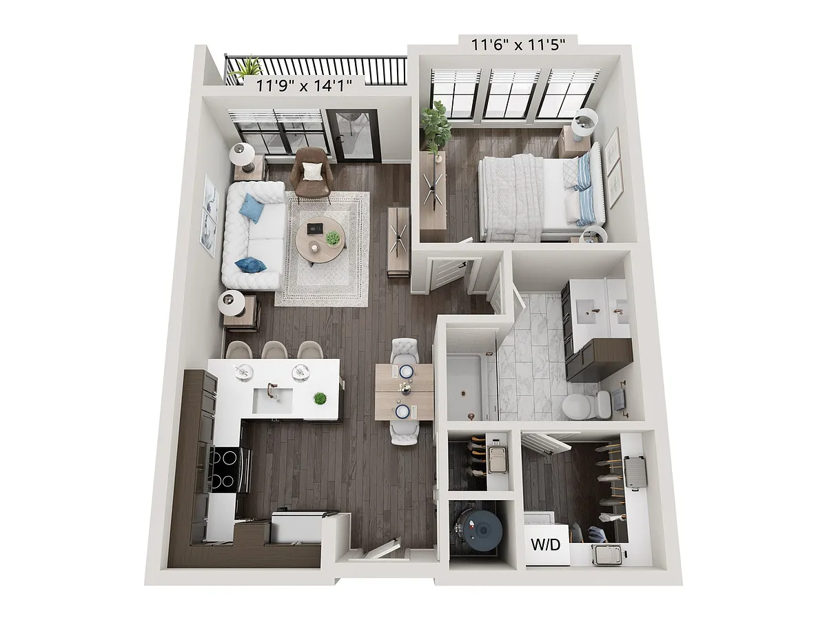 Floor plan Off Broadway