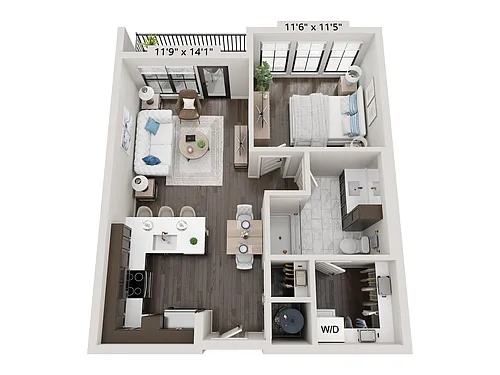 Floor plan Off Broadway