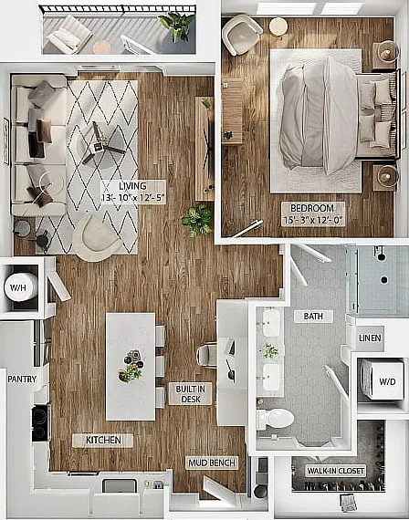 1BR/1BA - A5 1BR/1BA - A5