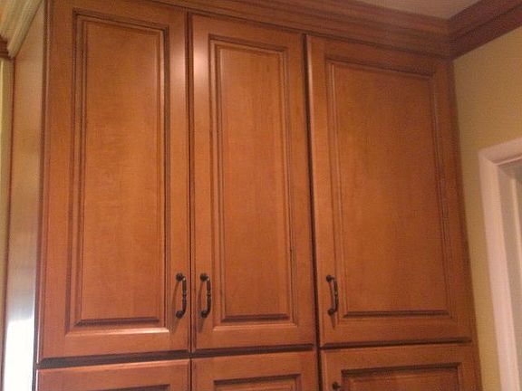 Maple wood new cabinets
