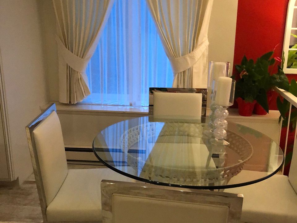 Dining area and south window