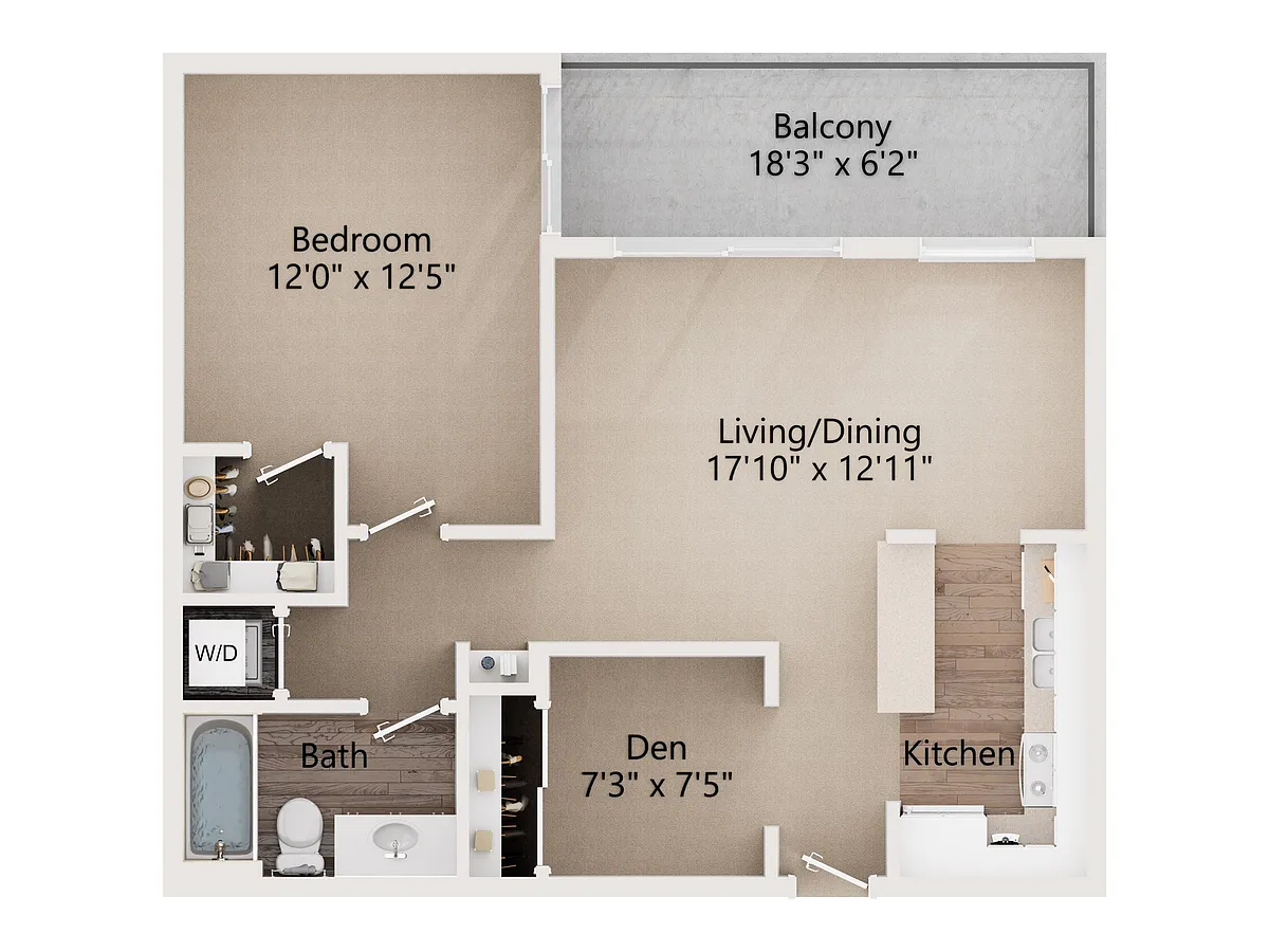Floor plan Balboa 2 Renovated