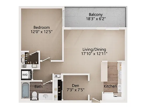 Floor plan Balboa 2 Renovated