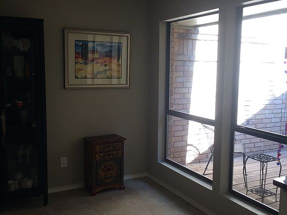 Looking onto enclosed patio