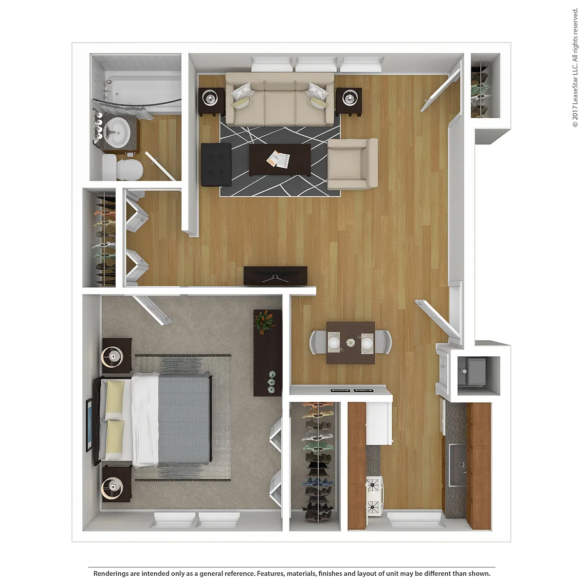 Floor plan One Bedroom