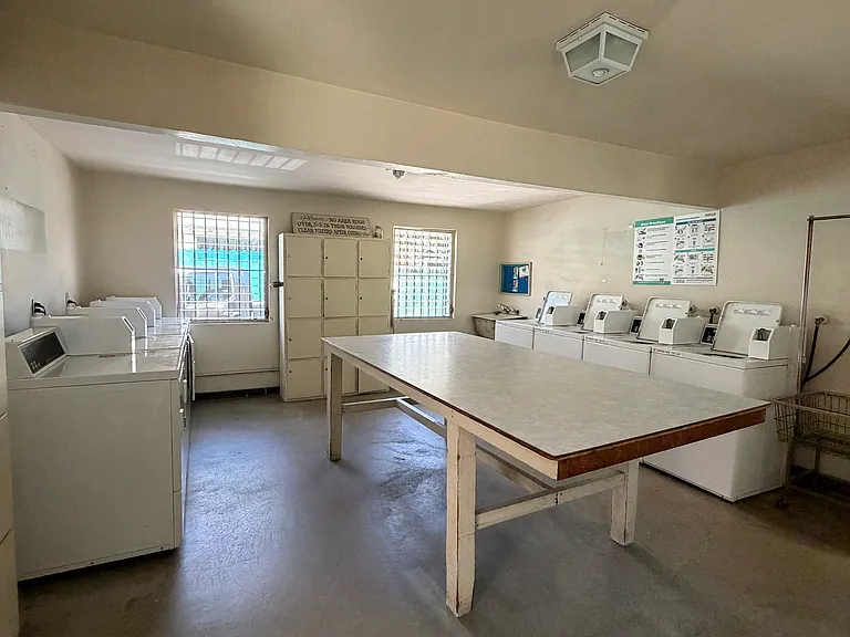 Laundry room unit located a few steps away from home. open from 8am to 9pm daily.