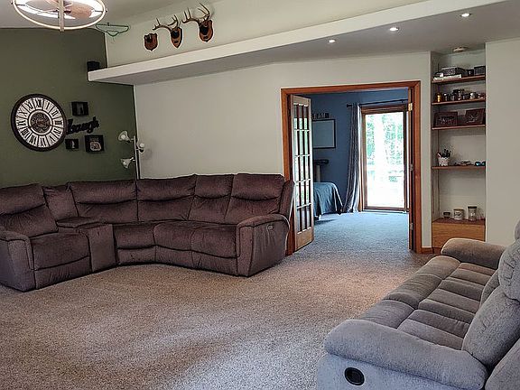 Double doors lead to 2nd bed