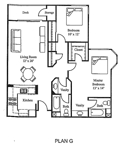 Floor plan Plan G