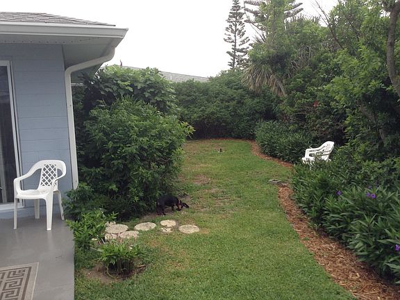 Large private back yard