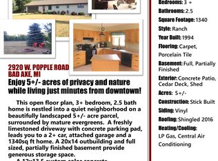 2920 Popple Rd, Bad Axe, MI 48413