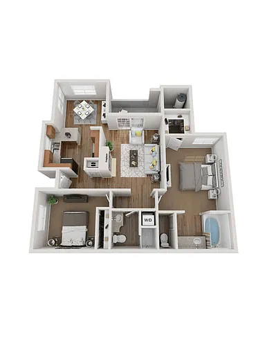 Floor plan 2-Bedroom