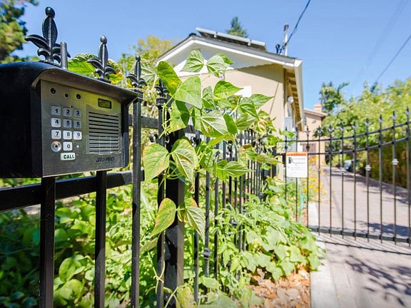 driveway with secure gate