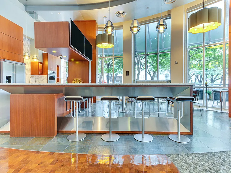 Resident cafe in community clubhouse at The Ashton