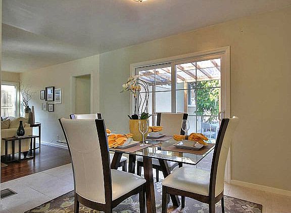Dining Room overlooks rear yard