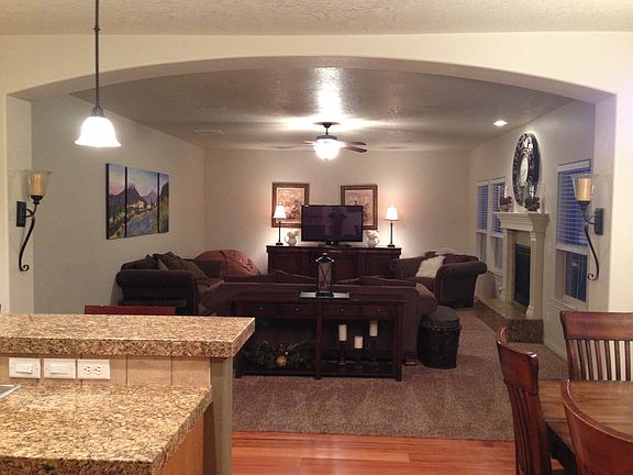 Family room off of kitchen 