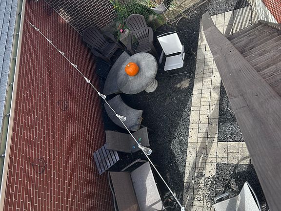 Private patio area, perfect for fire pit or grilling