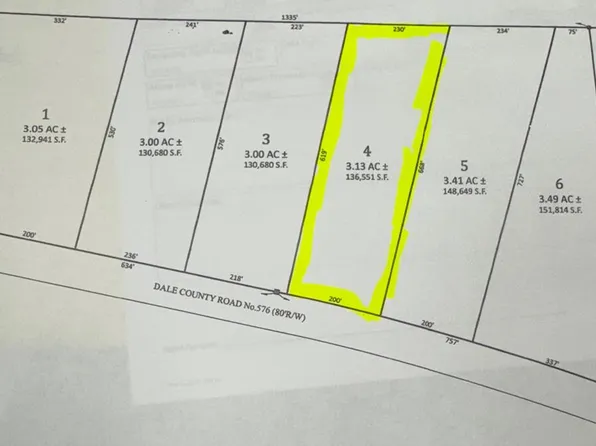 LOT 4 County Rd S #576, Headland, AL 36345