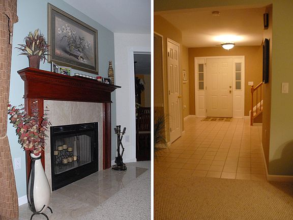 Fireplace and Foyer