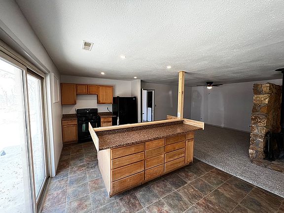 Kitchen with custom island