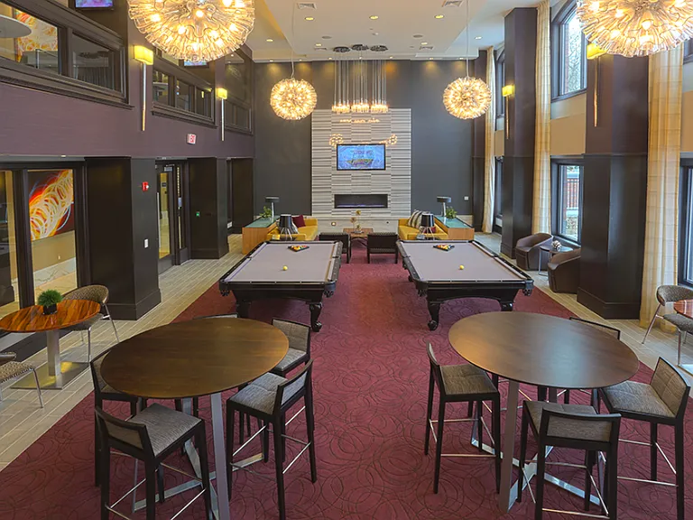 Expansive clubroom to enjoy your space or socialize with friends