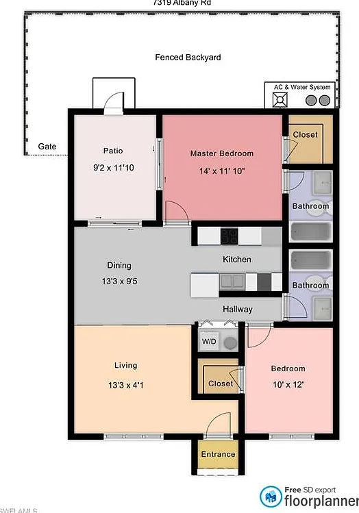 2 bed, 2.0 bath, 1300 sqft, $1,800 — Photo 2