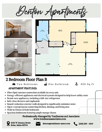 Floor plan Two Bedroom B