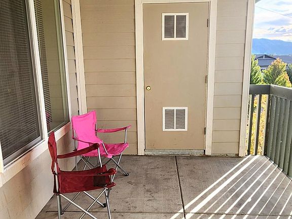 Porch with water heather/storage closet.