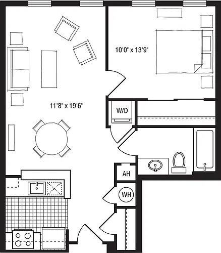 Floor plan 1GX