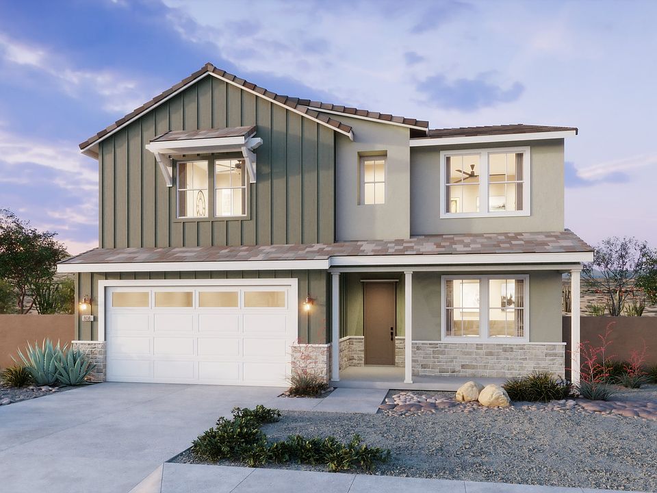 Radiance at Solara Exterior Rendering Plan 3 Farmhouse Corona, CA