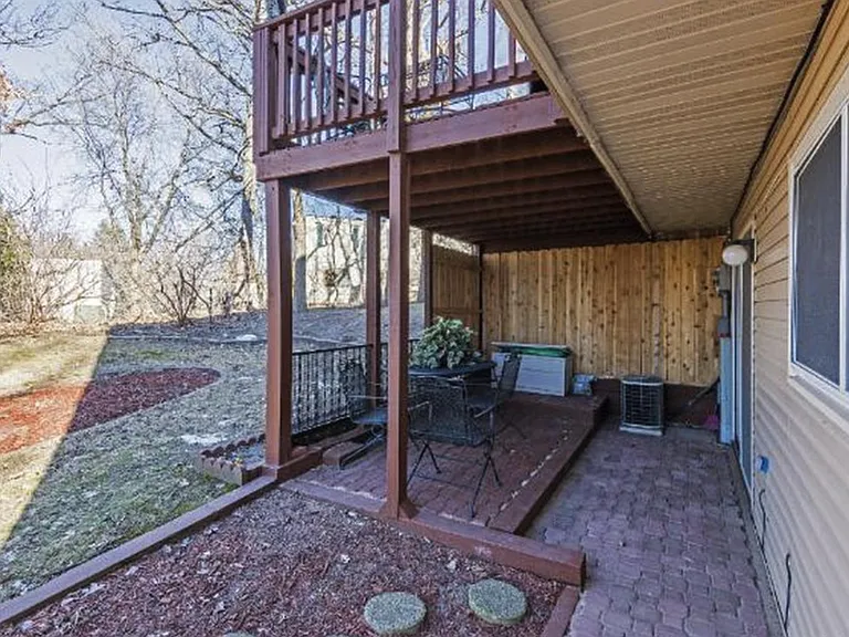 Private outdoor patio and deck.