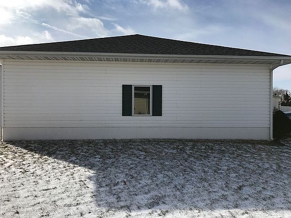 North side of house