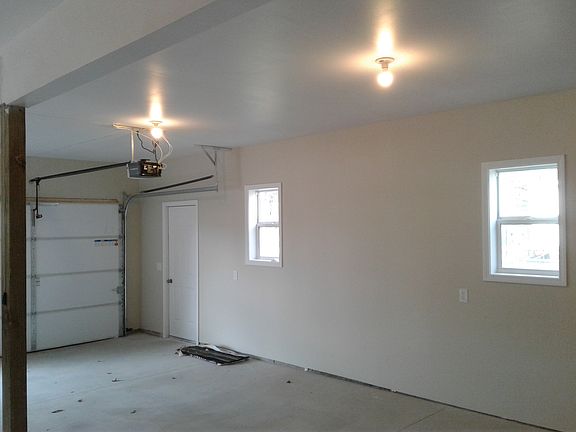 Finished garage