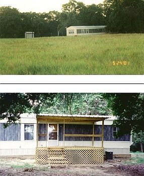 Front of Mobile Home
