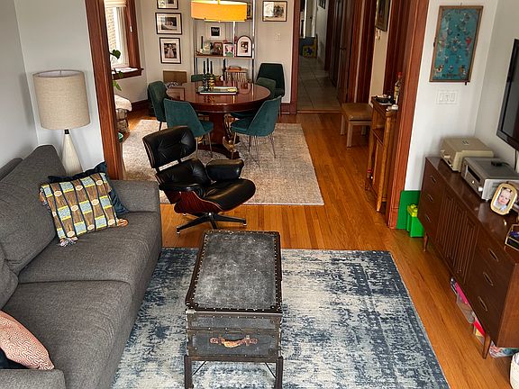 Current view from living room to dining room