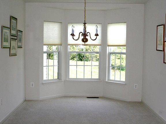 Dining room with trey ceiling