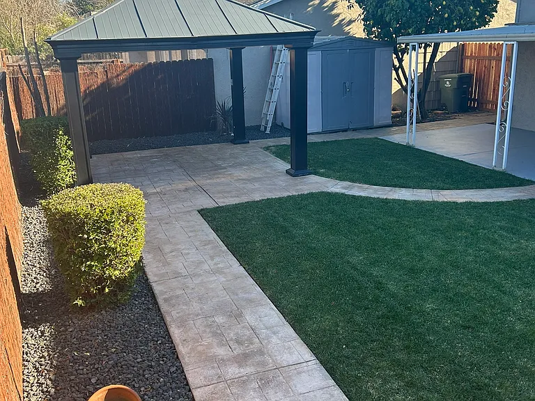 Back yard gazebo