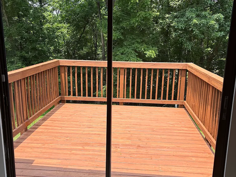 Balcony off kitchen