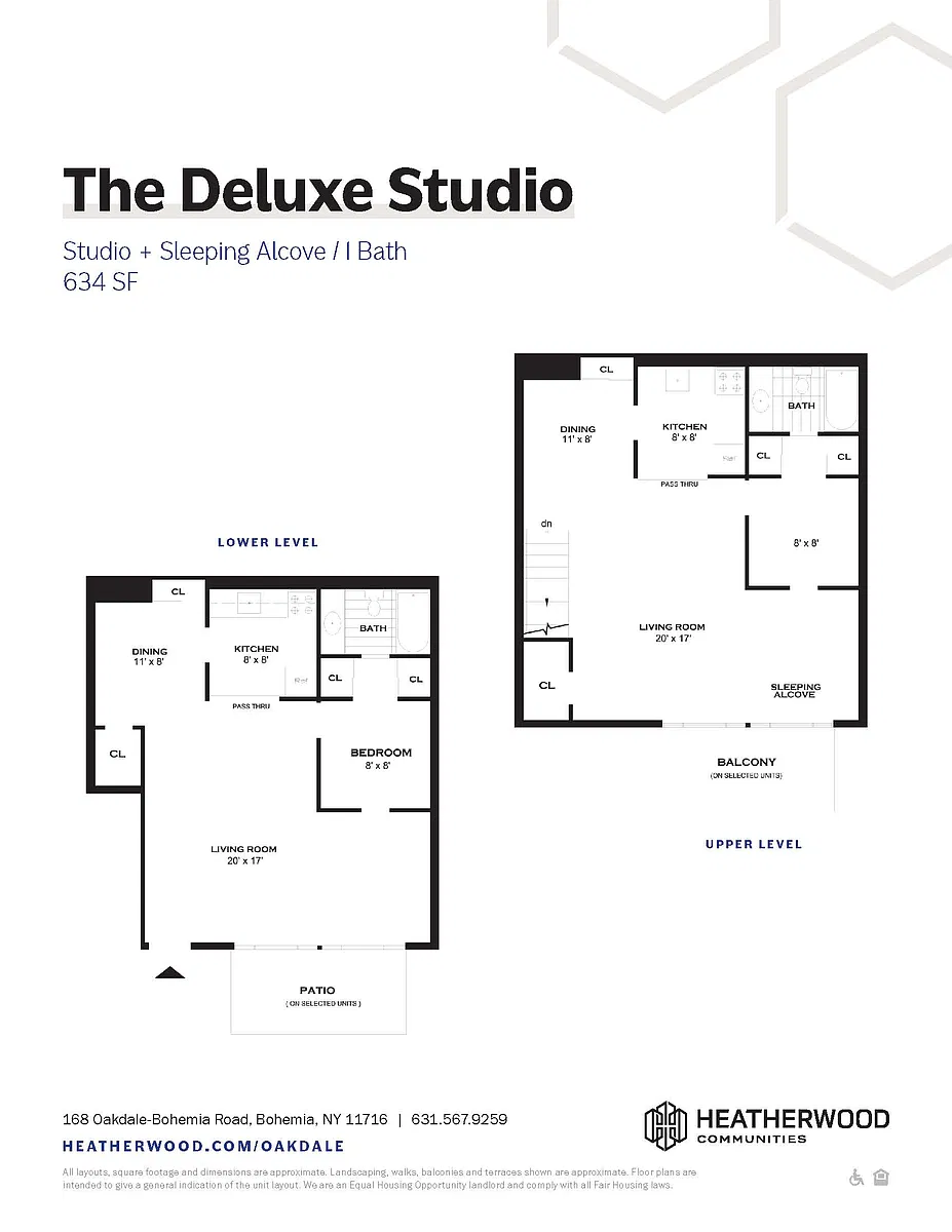 Floor plan Studio Deluxe Upgrade