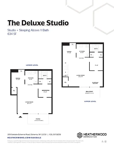 Floor plan Studio Deluxe Upgrade